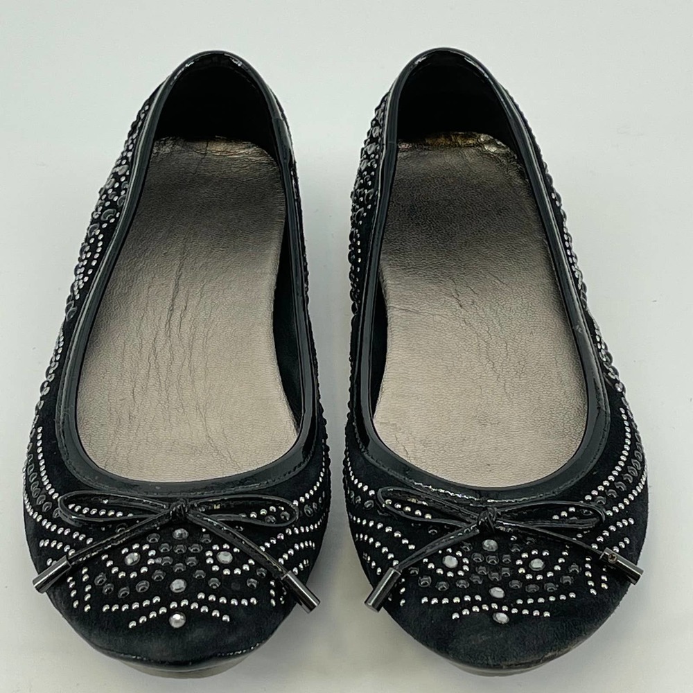 Donald J. Pliner Black Studded Flats 6.5